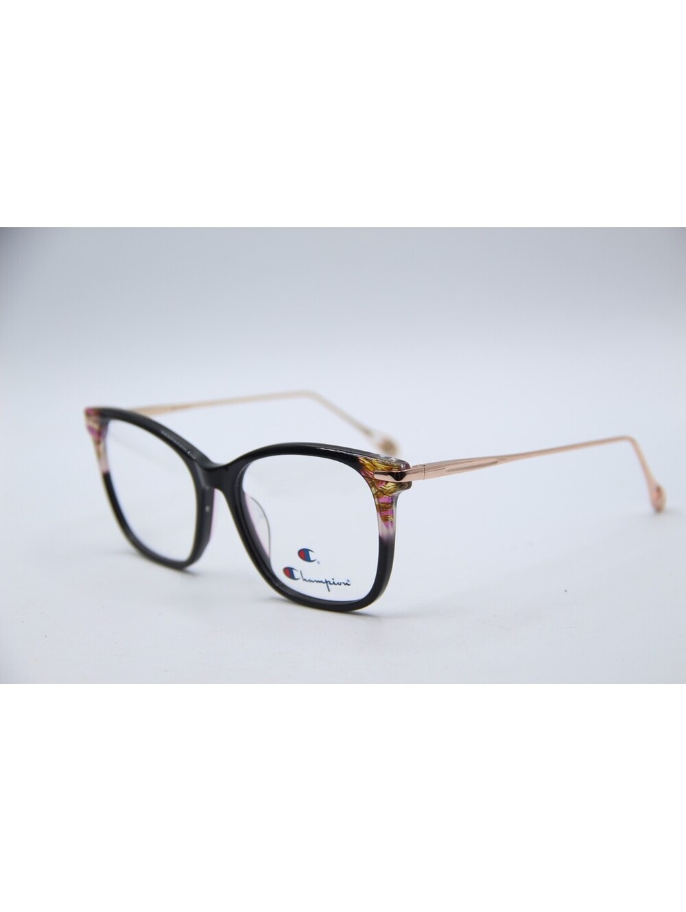 Champion Tabi C01 Black Brown Gold Authentic Eyeglasses 54-17-140